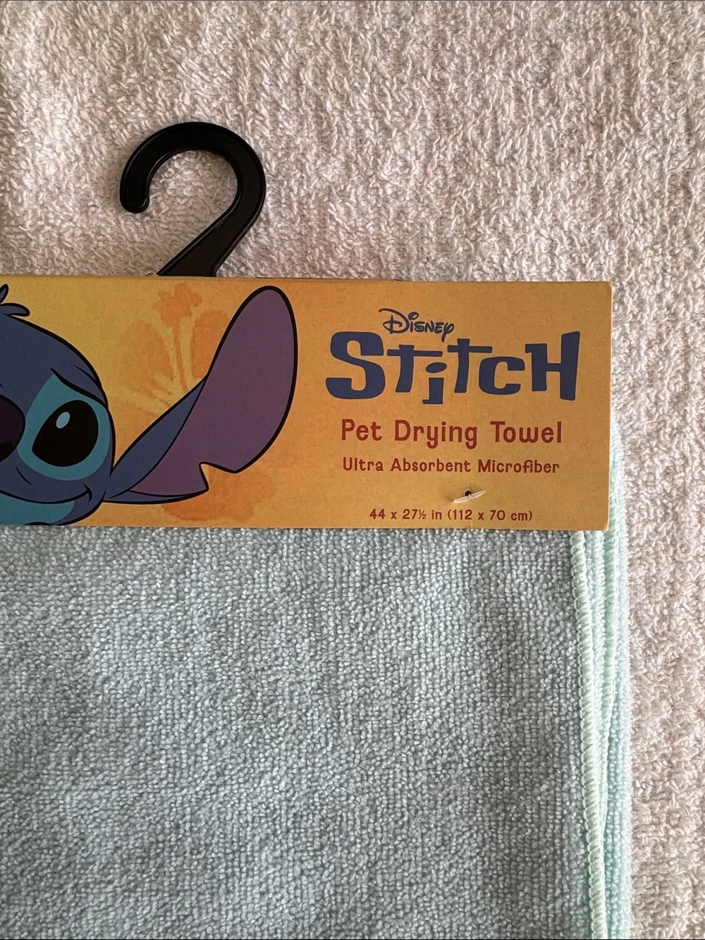 Disney Stitch Mint Blue Microfiber Pet Drying Towel